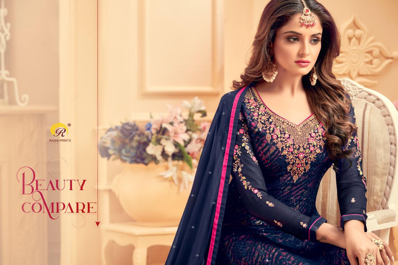 Rashi Prints Morni Georgette Embroidery Designer Salwar Kameez