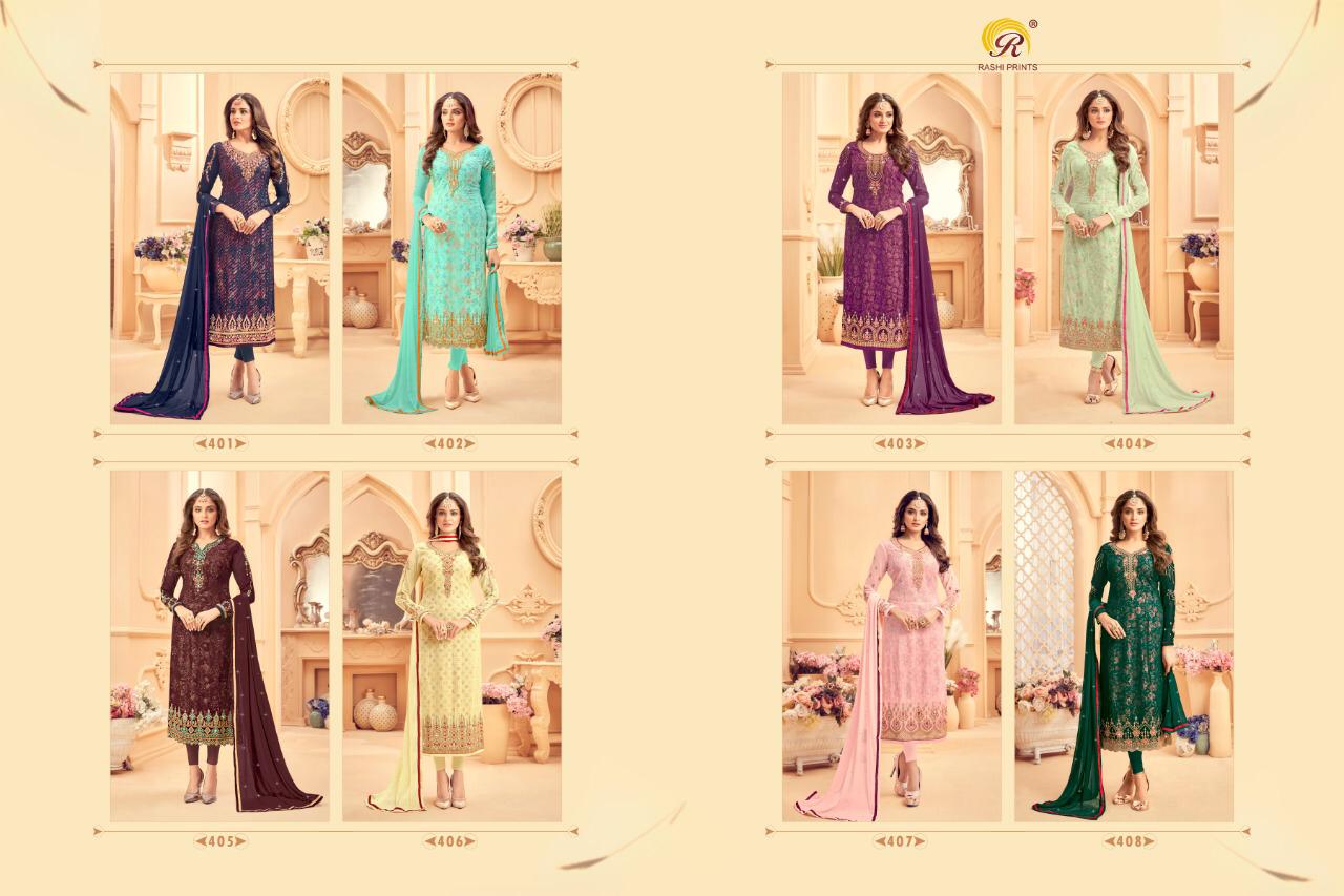 Rashi Prints Morni Georgette Embroidery Designer Salwar Kameez