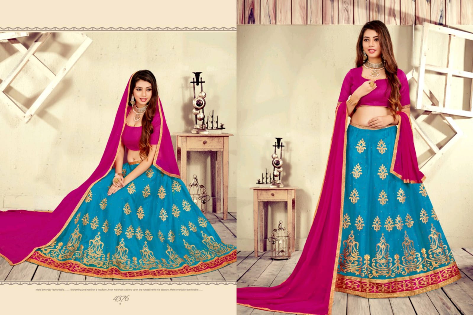 Sanskar Style Bandhan Net Embroidery Lehanga Online Shopping
