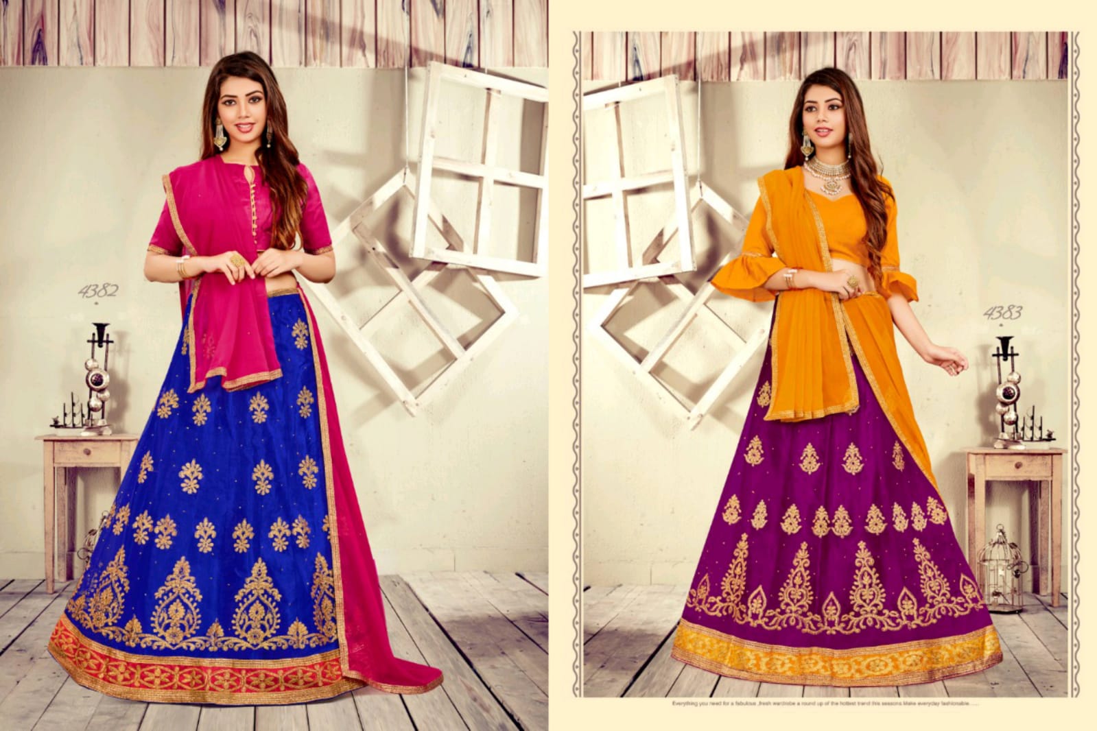 Sanskar Style Bandhan Net Embroidery Lehanga Online Shopping