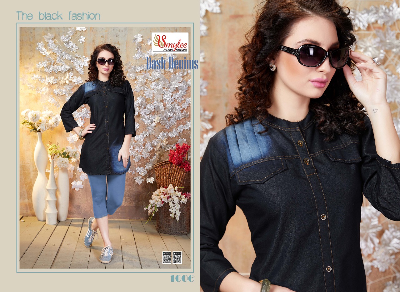 Smylee Present Dash Denim Heavy Denim Kurti Catalogue Designs