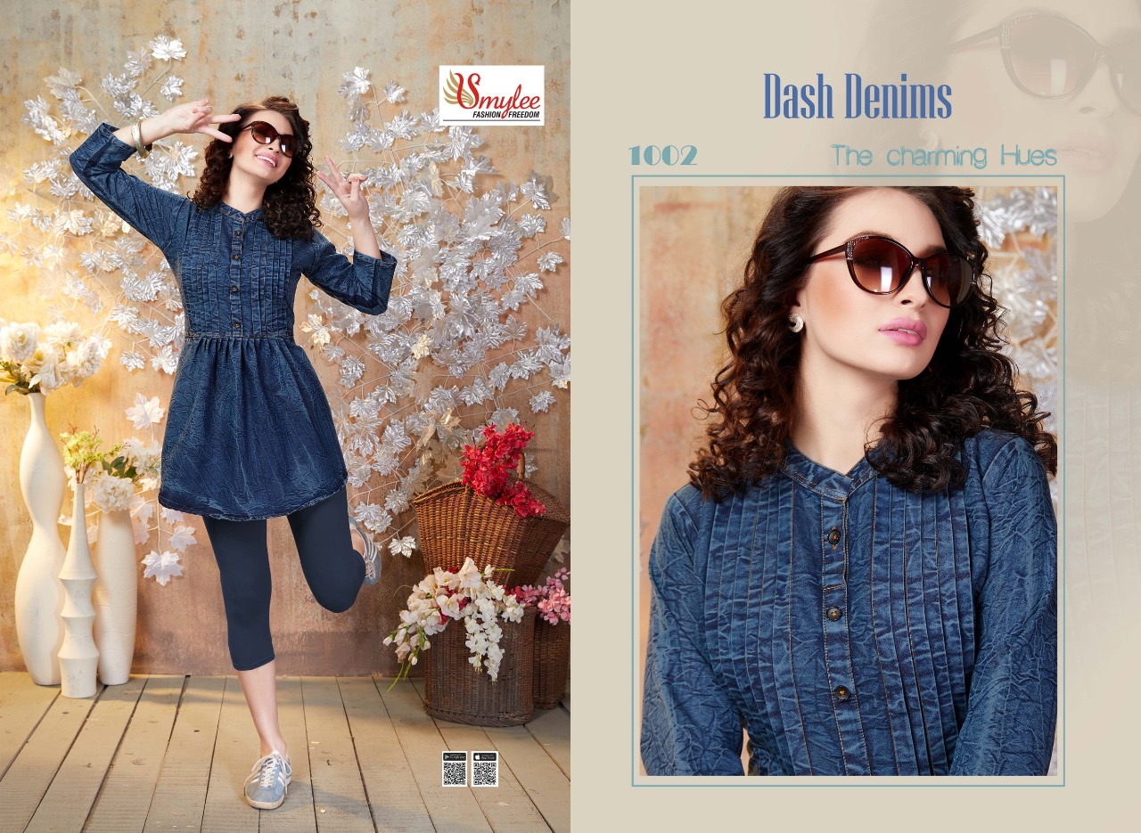 Smylee Present Dash Denim Heavy Denim Kurti Catalogue Designs