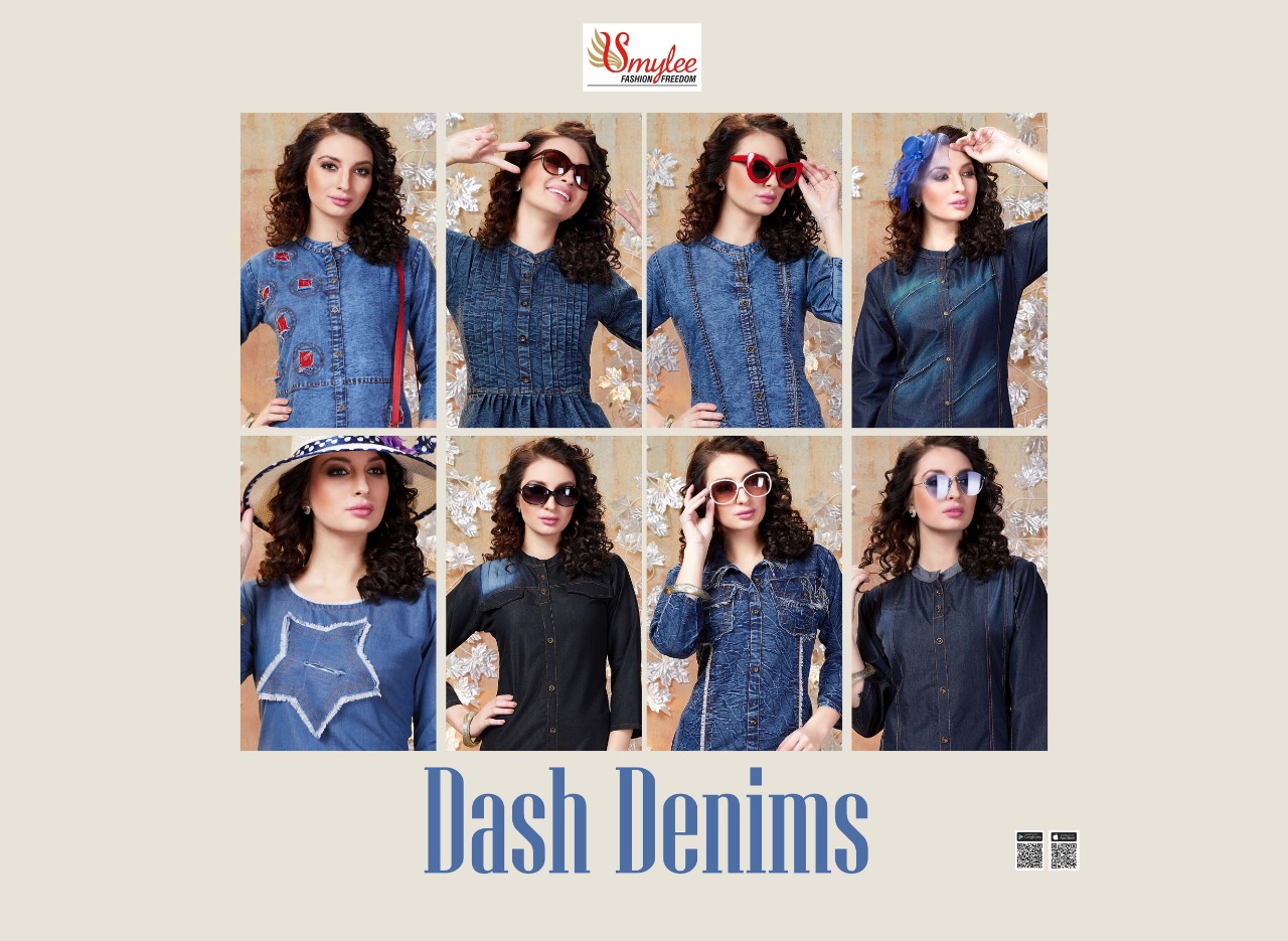 Smylee Present Dash Denim Heavy Denim Kurti Catalogue Designs