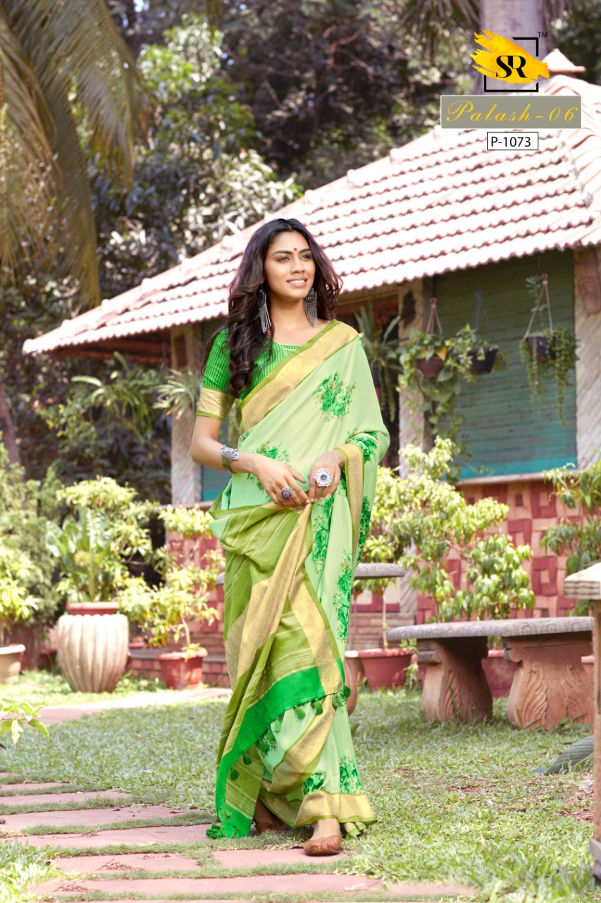 Sr Brands Palash All Time Hits Linen Designer Saree Pick And Choose Saree