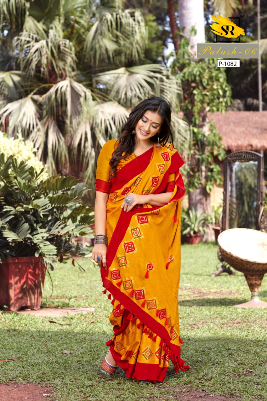 Sr Brands Palash All Time Hits Linen Designer Saree Pick And Choose Saree