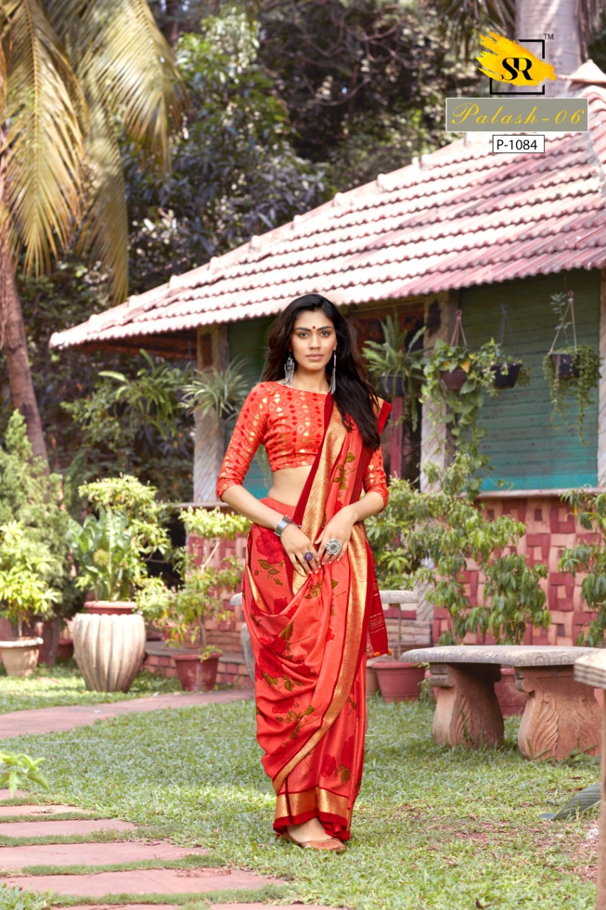 Sr Brands Palash All Time Hits Linen Designer Saree Pick And Choose Saree