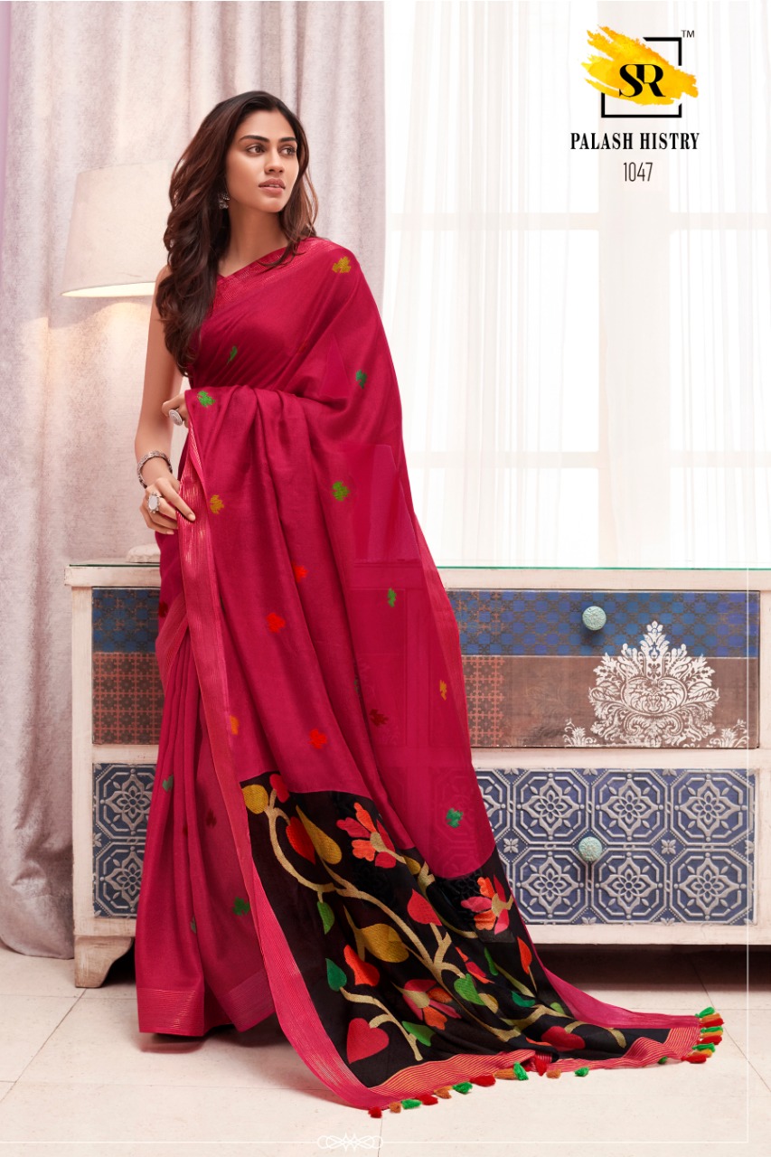 Sr Brands Palash All Time Hits Linen Designer Saree Pick And Choose Saree