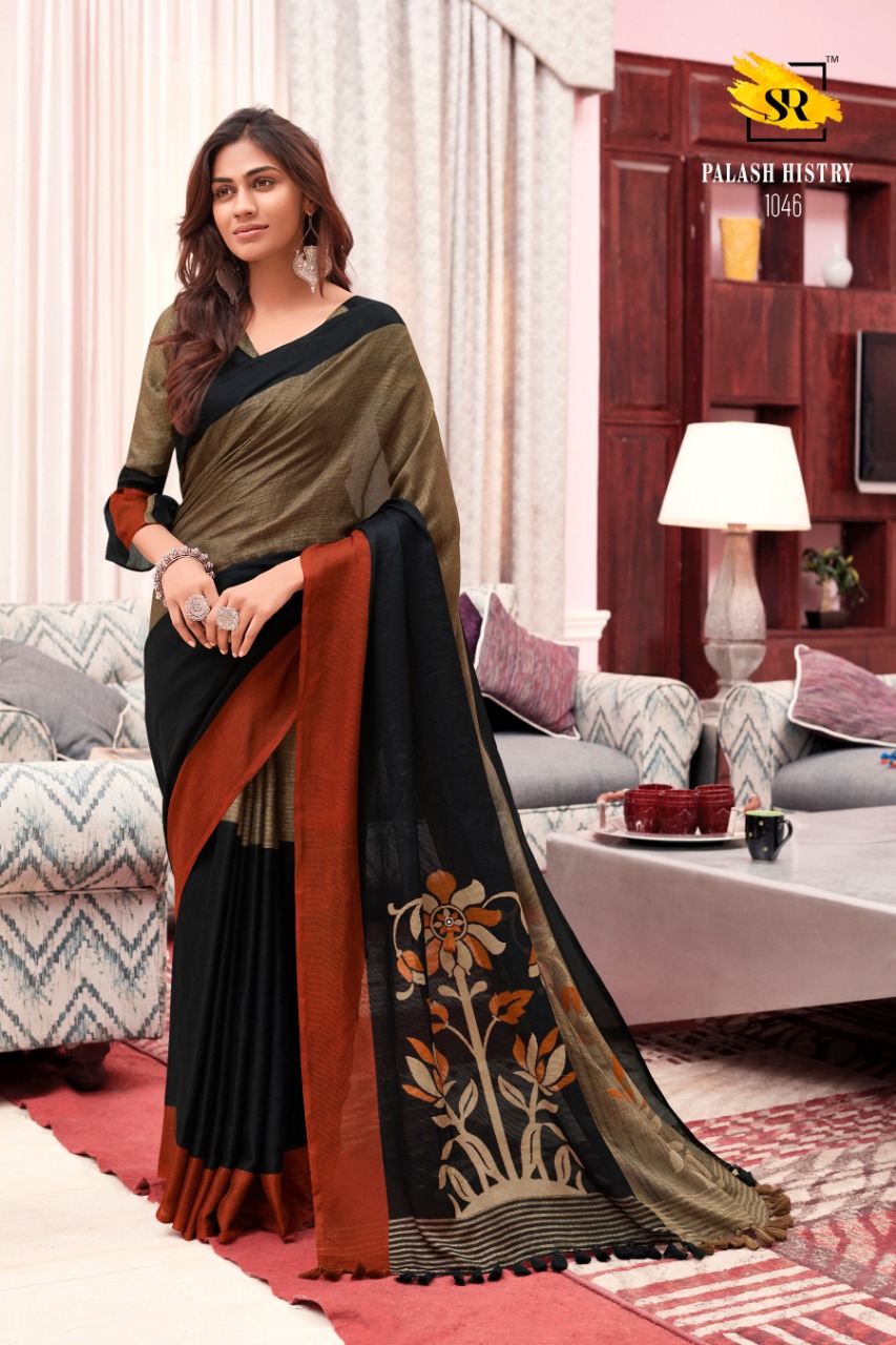 Sr Brands Palash All Time Hits Linen Designer Saree Pick And Choose Saree