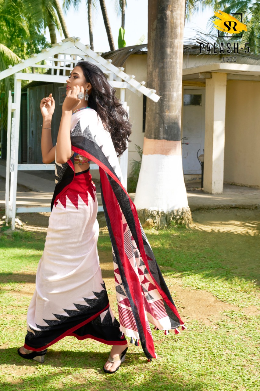 Sr Brands Palash All Time Hits Linen Designer Saree Pick And Choose Saree