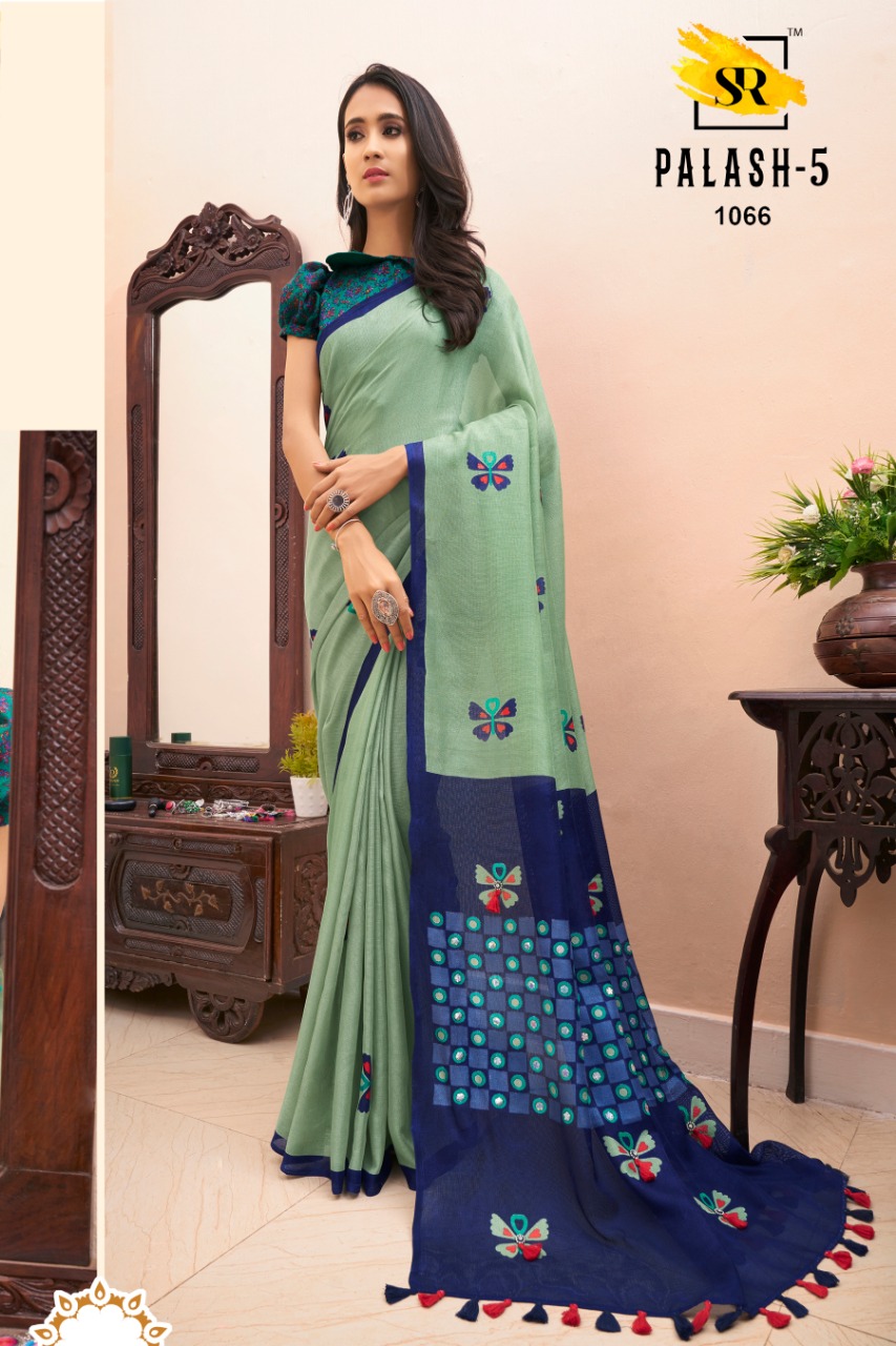 Sr Brands Palash All Time Hits Linen Designer Saree Pick And Choose Saree