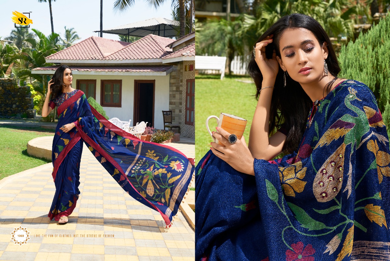 Sr Brands Palash All Time Hits Linen Designer Saree Pick And Choose Saree