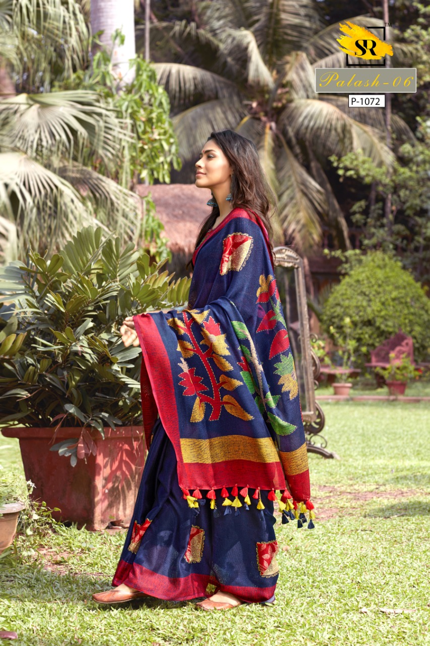 Sr Brands Palash All Time Hits Linen Designer Saree Pick And Choose Saree
