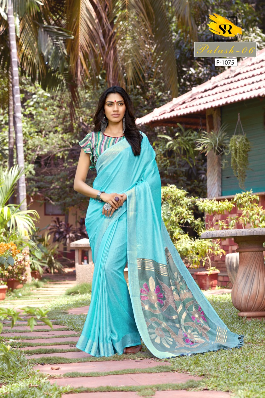 Sr Brands Palash All Time Hits Linen Designer Saree Pick And Choose Saree