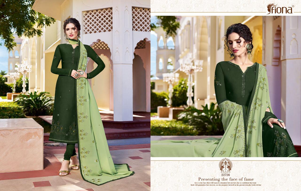 Ujjwala Vol 3 By Fiona Satin Georgette Diamond Work Salwar Kameez