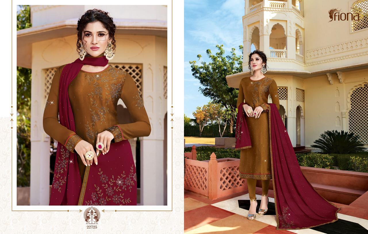 Ujjwala Vol 3 By Fiona Satin Georgette Diamond Work Salwar Kameez