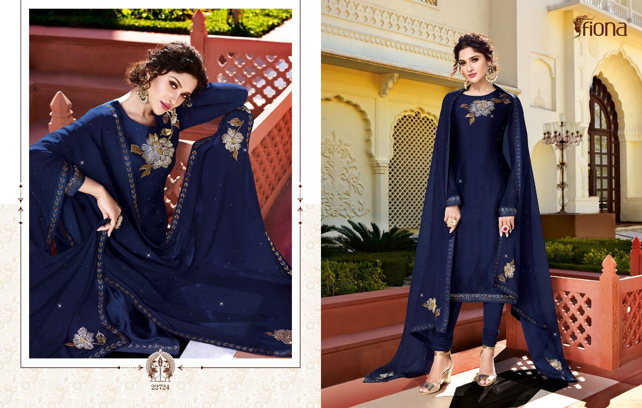 Ujjwala Vol 3 By Fiona Satin Georgette Diamond Work Salwar Kameez