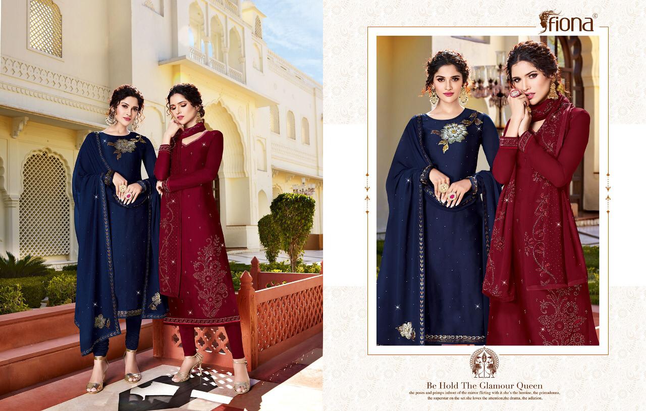 Ujjwala Vol 3 By Fiona Satin Georgette Diamond Work Salwar Kameez