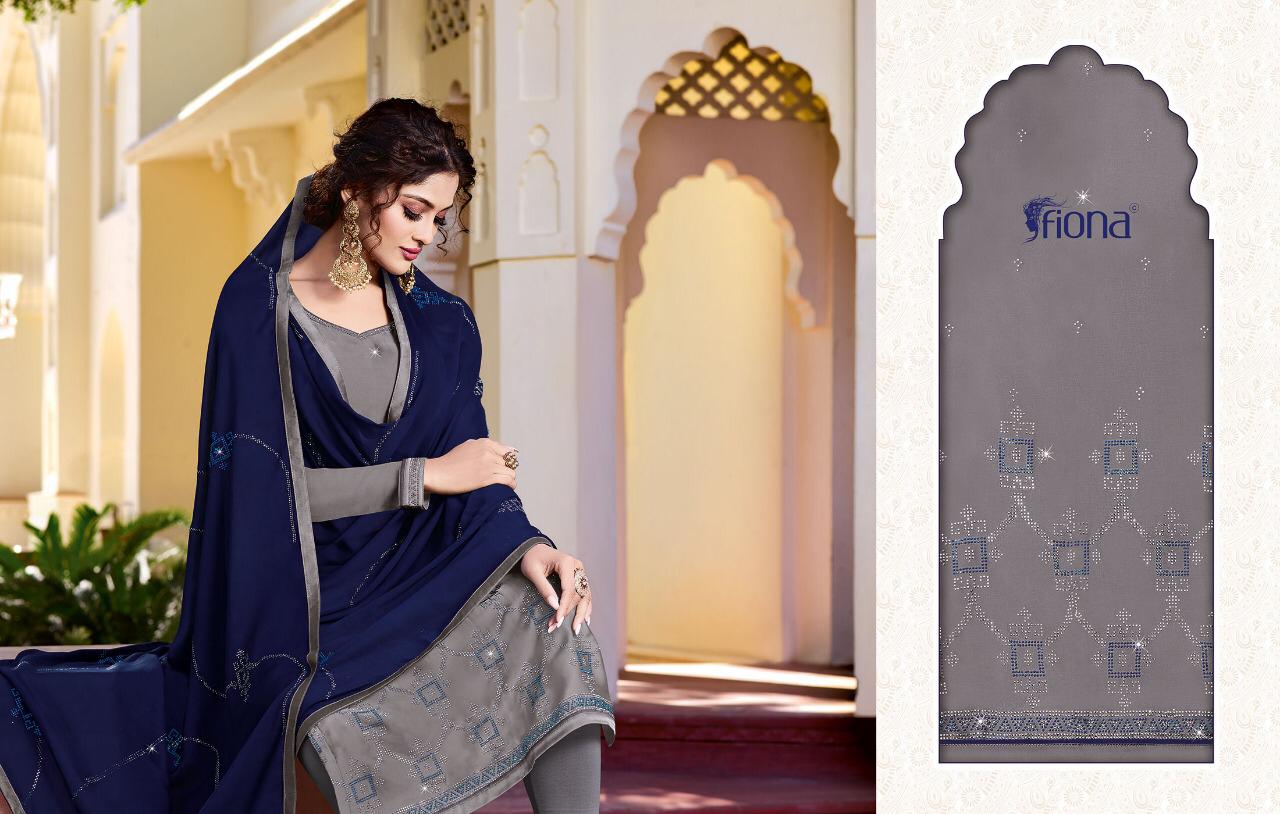 Ujjwala Vol 3 By Fiona Satin Georgette Diamond Work Salwar Kameez