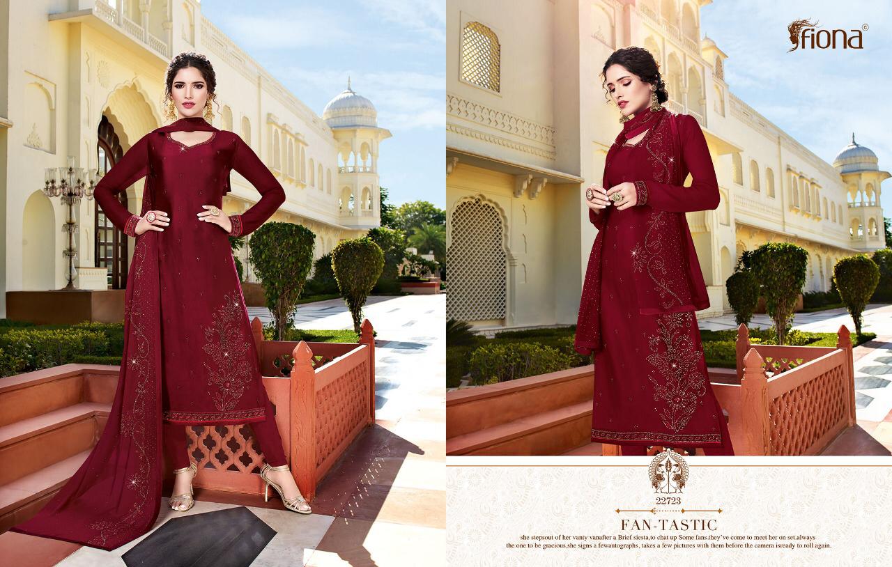 Ujjwala Vol 3 By Fiona Satin Georgette Diamond Work Salwar Kameez