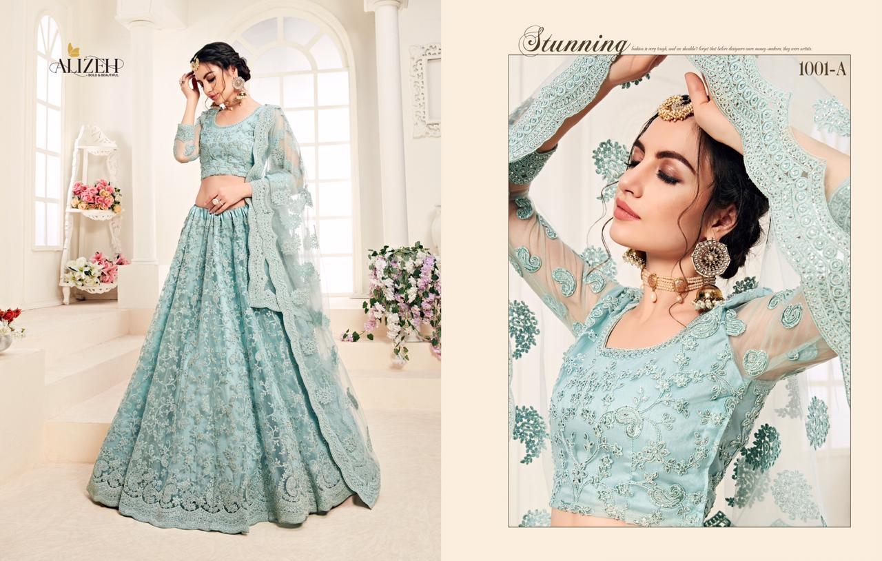 Alihez Bridal Heritage Colour Saga Wedding Designer Lehanga Catalogue