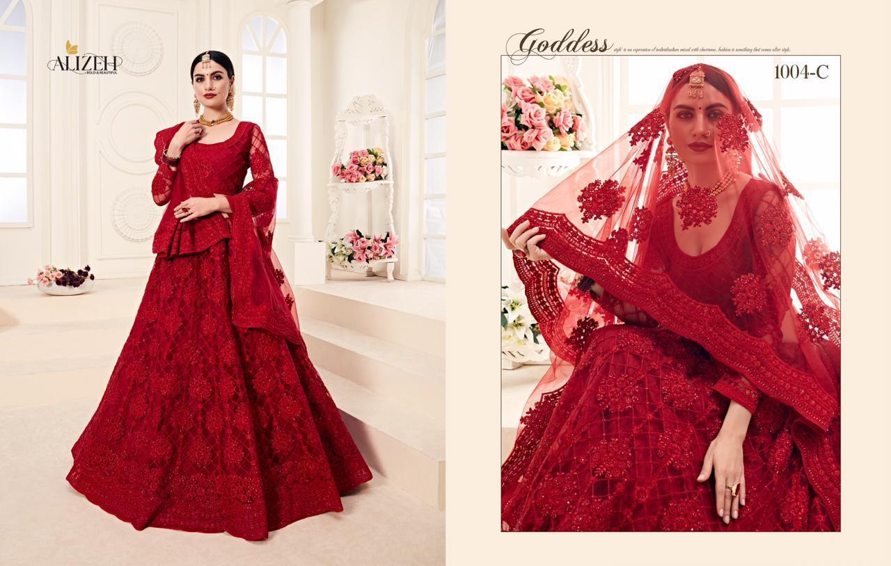 Alihez Bridal Heritage Colour Saga Wedding Designer Lehanga Catalogue
