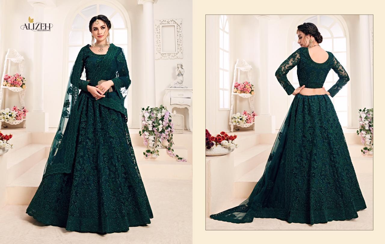 Alihez Bridal Heritage Colour Saga Wedding Designer Lehanga Catalogue