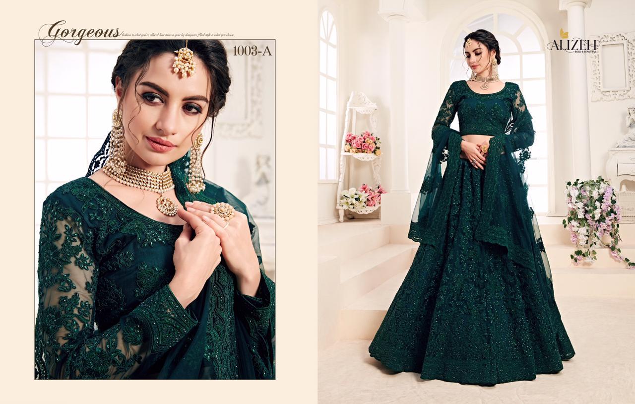 Alihez Bridal Heritage Colour Saga Wedding Designer Lehanga Catalogue