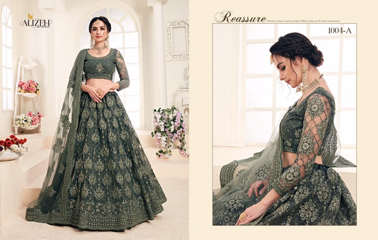 Alihez Bridal Heritage Colour Saga Wedding Designer Lehanga Catalogue
