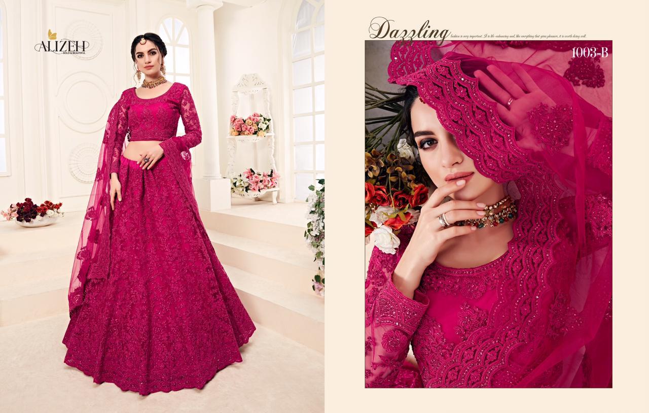 Alihez Bridal Heritage Colour Saga Wedding Designer Lehanga Catalogue