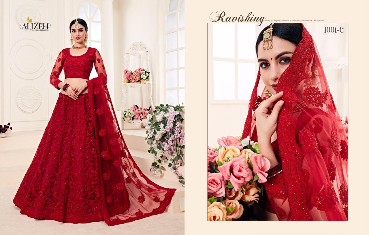 Alihez Bridal Heritage Colour Saga Wedding Designer Lehanga Catalogue