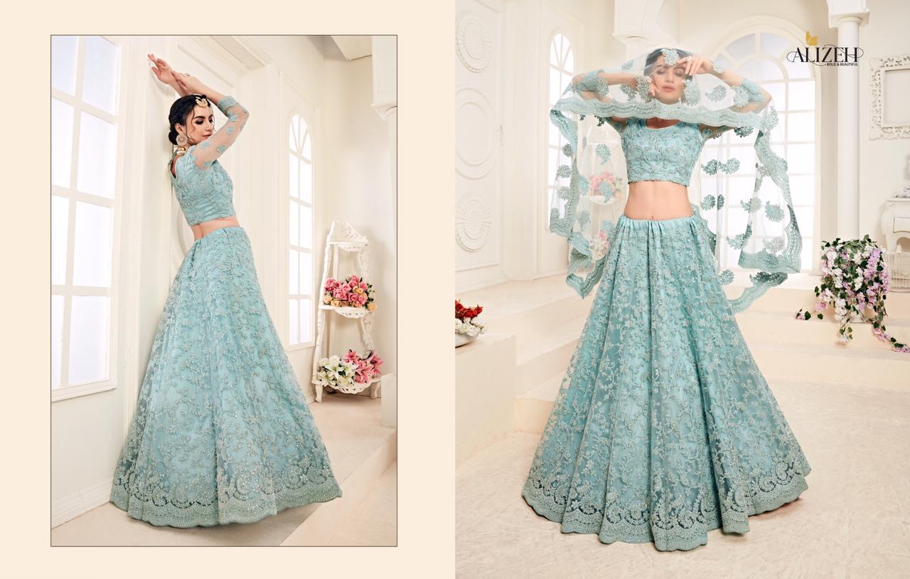 Alihez Bridal Heritage Colour Saga Wedding Designer Lehanga Catalogue