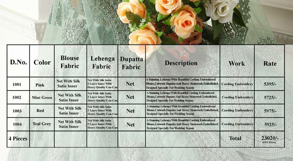 Alihez Bridal Heritage Colour Saga Wedding Designer Lehanga Catalogue