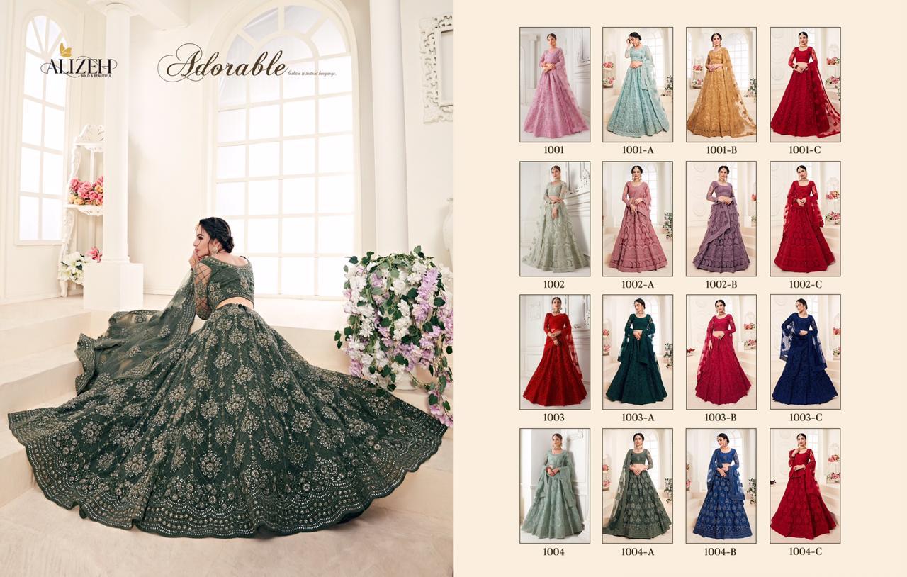 Alihez Bridal Heritage Colour Saga Wedding Designer Lehanga Catalogue
