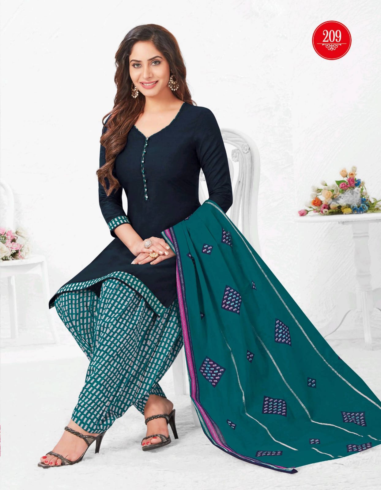 Kuber Geet Patiyala Vol 2 Cotton Unstitched Ladies Dress Catalog By Baalar