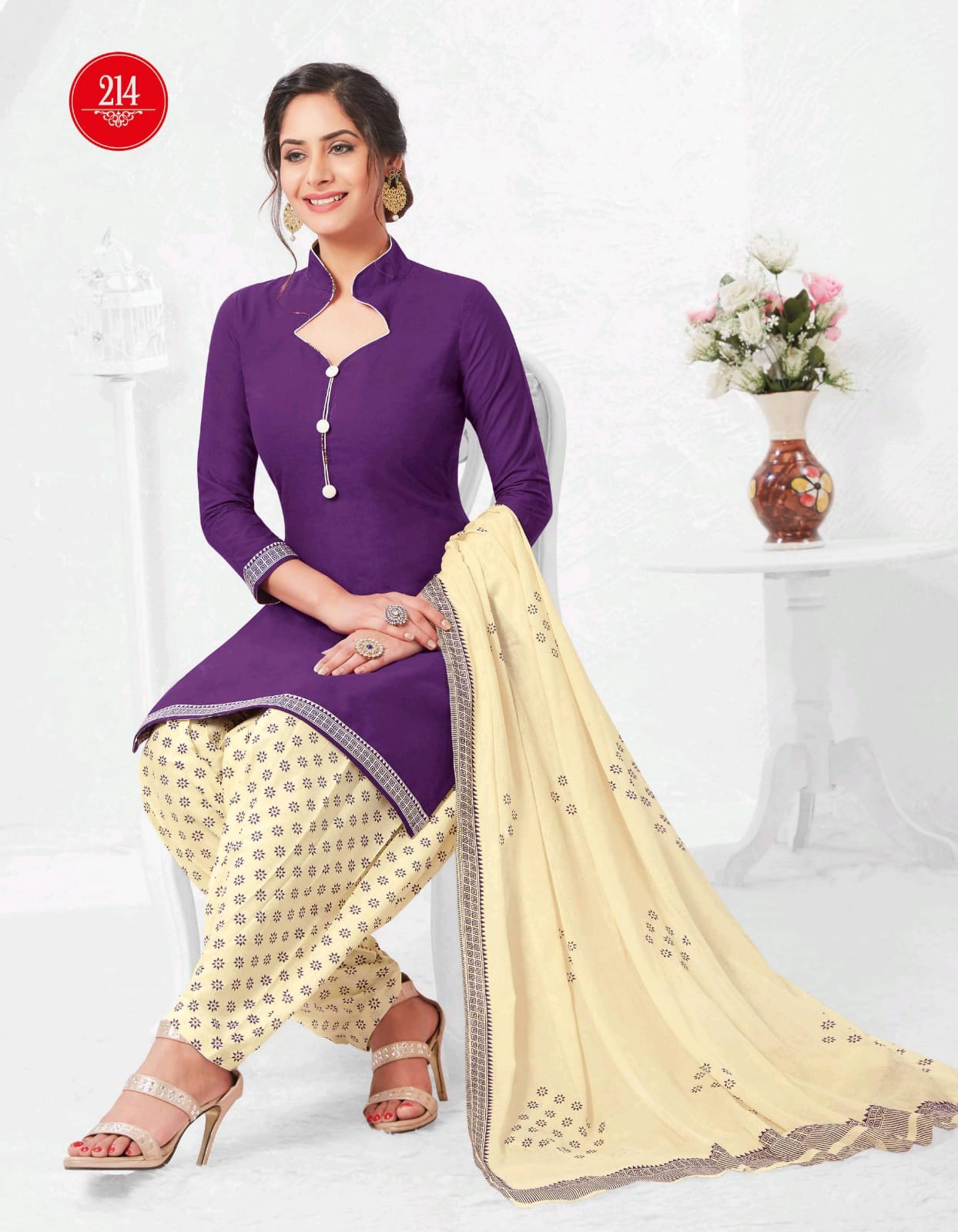 Kuber Geet Patiyala Vol 2 Cotton Unstitched Ladies Dress Catalog By Baalar
