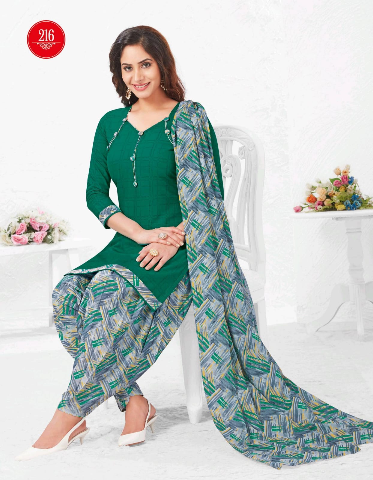 Kuber Geet Patiyala Vol 2 Cotton Unstitched Ladies Dress Catalog By Baalar