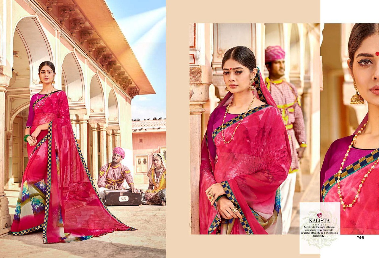 Naaz Vol 2 By Kalista Georgette Printed Saree Online Store