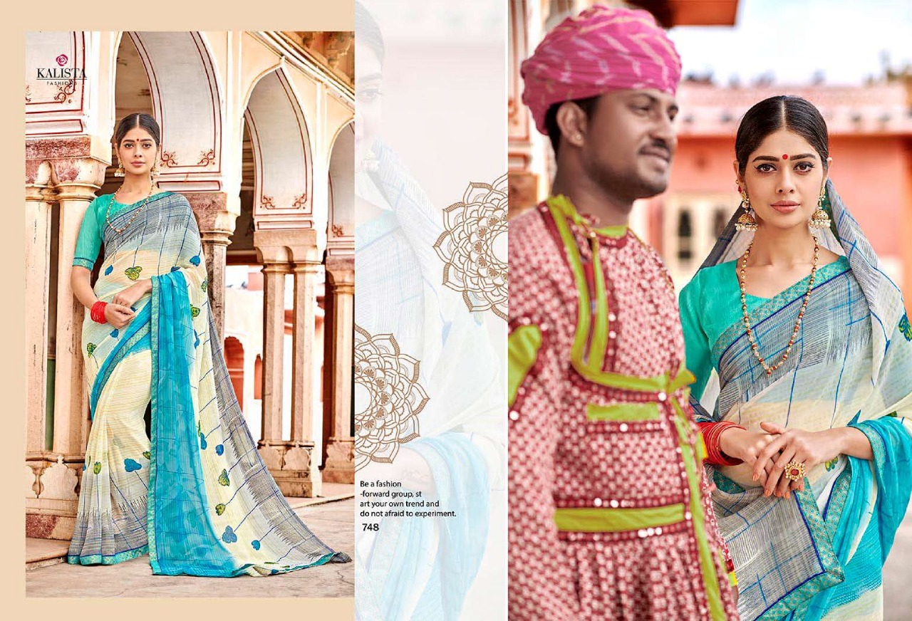 Naaz Vol 2 By Kalista Georgette Printed Saree Online Store