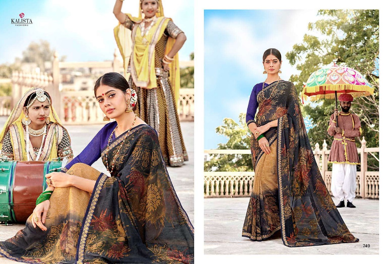 Naaz Vol 2 By Kalista Georgette Printed Saree Online Store