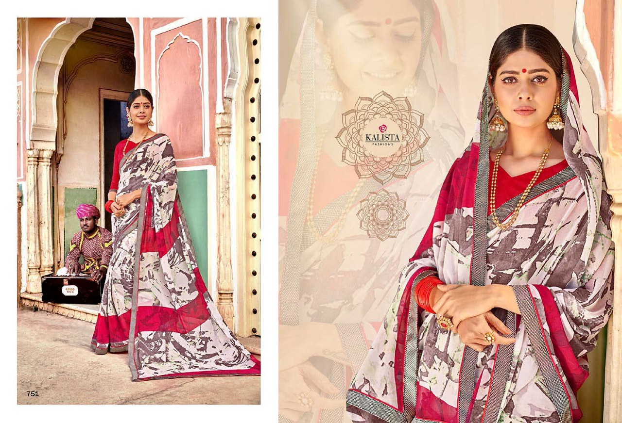 Naaz Vol 2 By Kalista Georgette Printed Saree Online Store