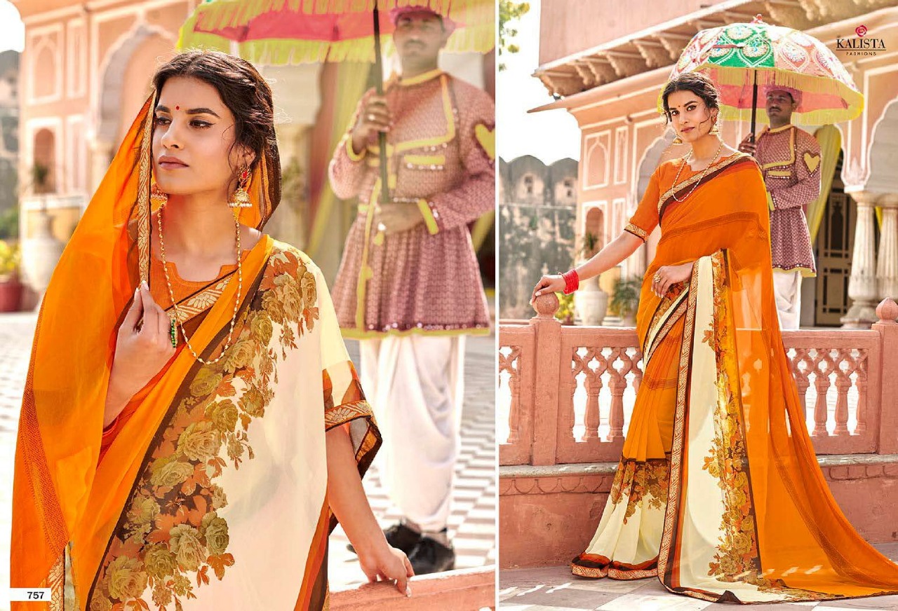 Naaz Vol 2 By Kalista Georgette Printed Saree Online Store