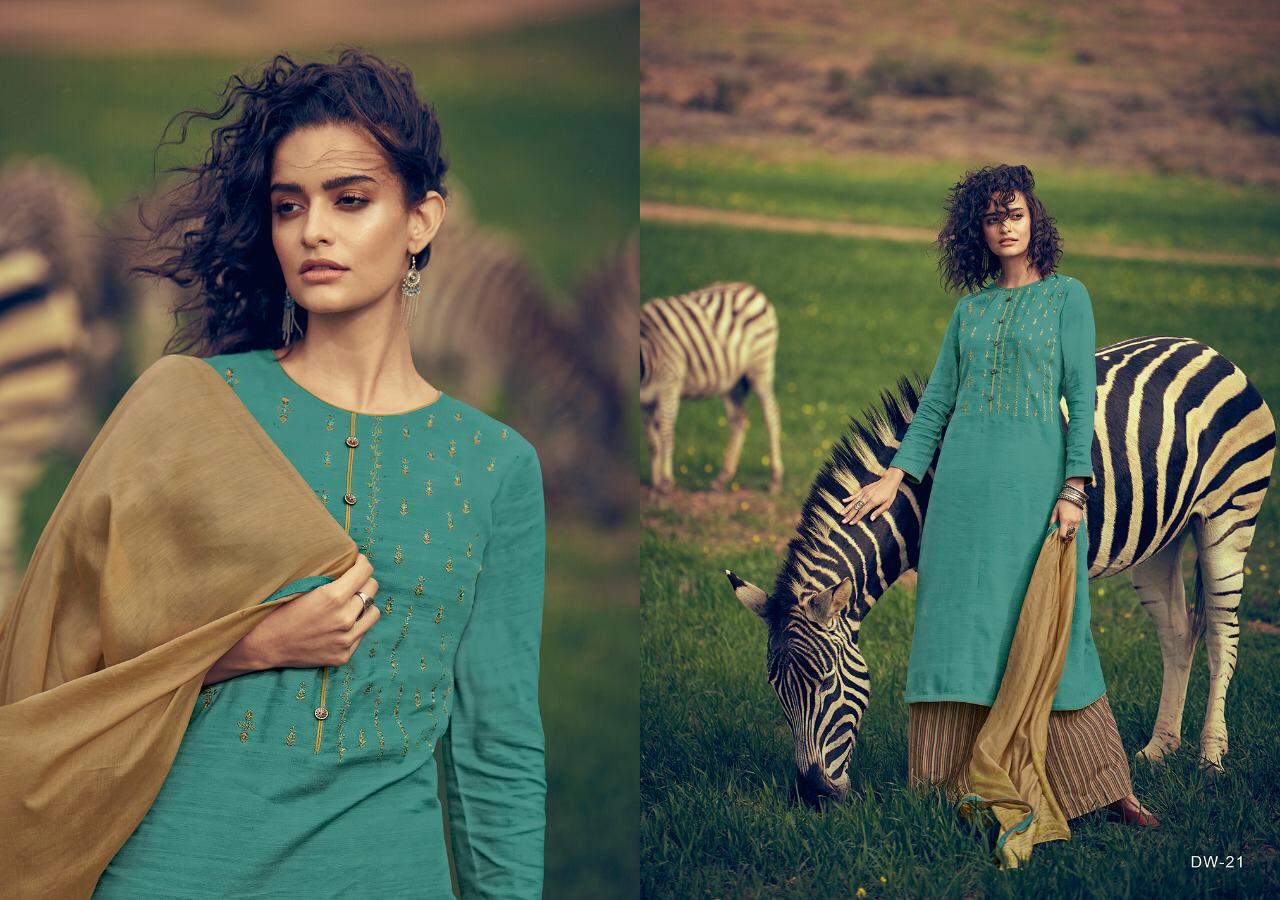 Varsha Present Dawn Cora Silk Embroidery Ethnic Style Salwar Kameez