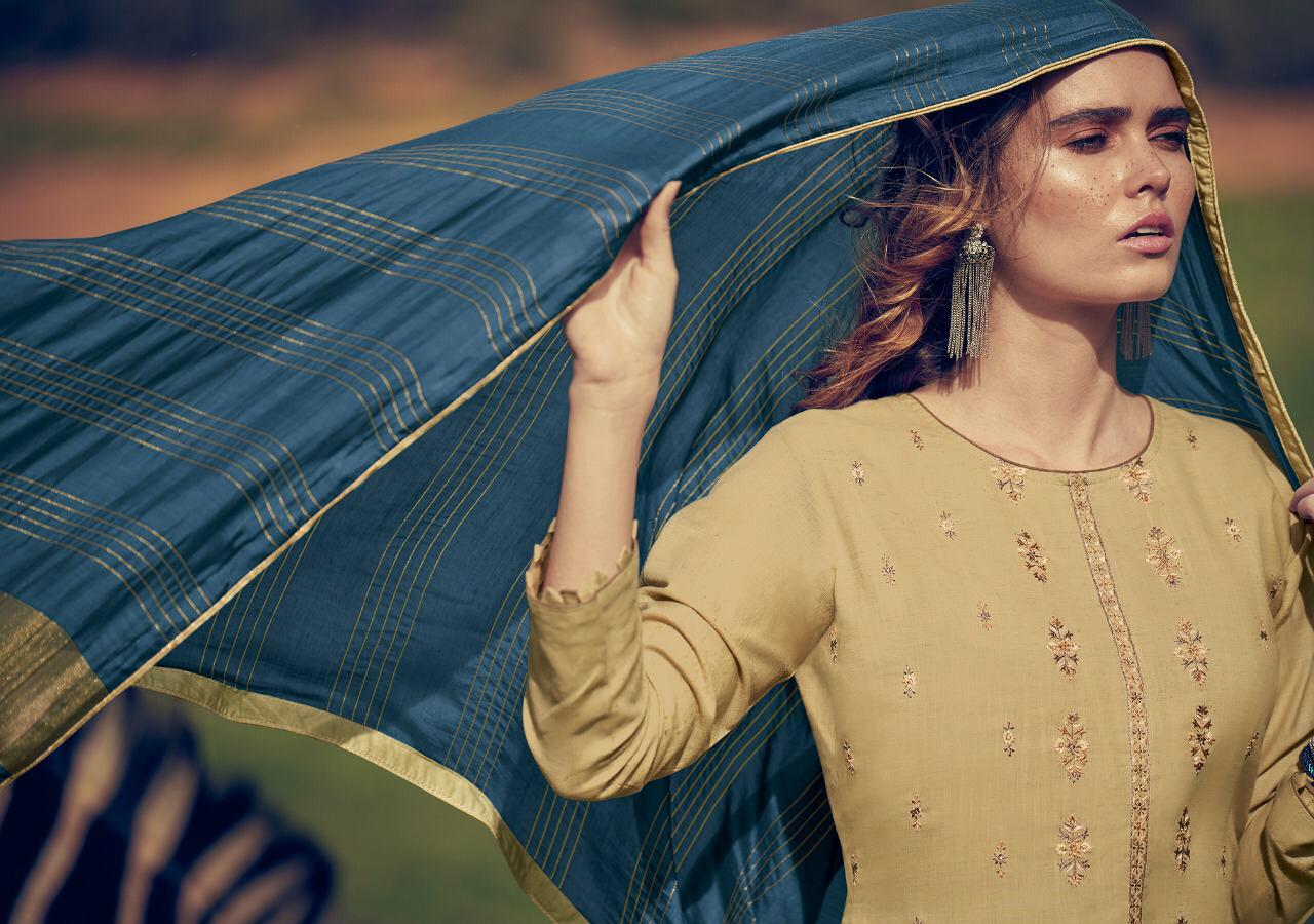 Varsha Present Dawn Cora Silk Embroidery Ethnic Style Salwar Kameez