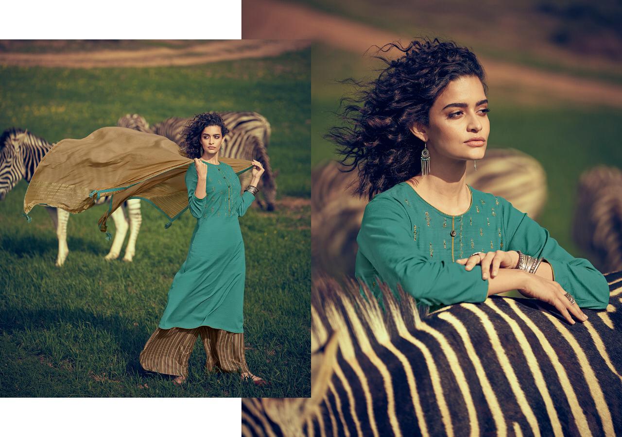 Varsha Present Dawn Cora Silk Embroidery Ethnic Style Salwar Kameez