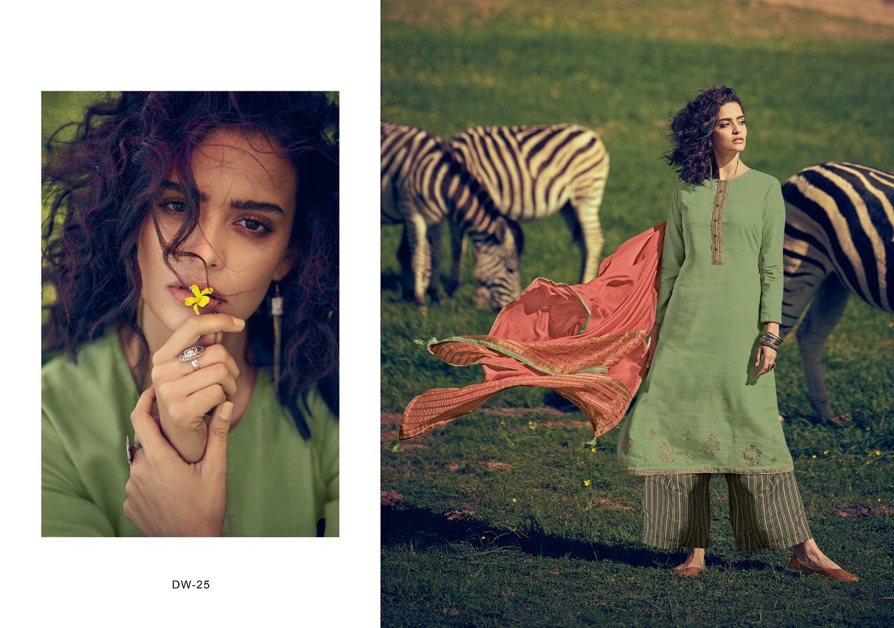 Varsha Present Dawn Cora Silk Embroidery Ethnic Style Salwar Kameez