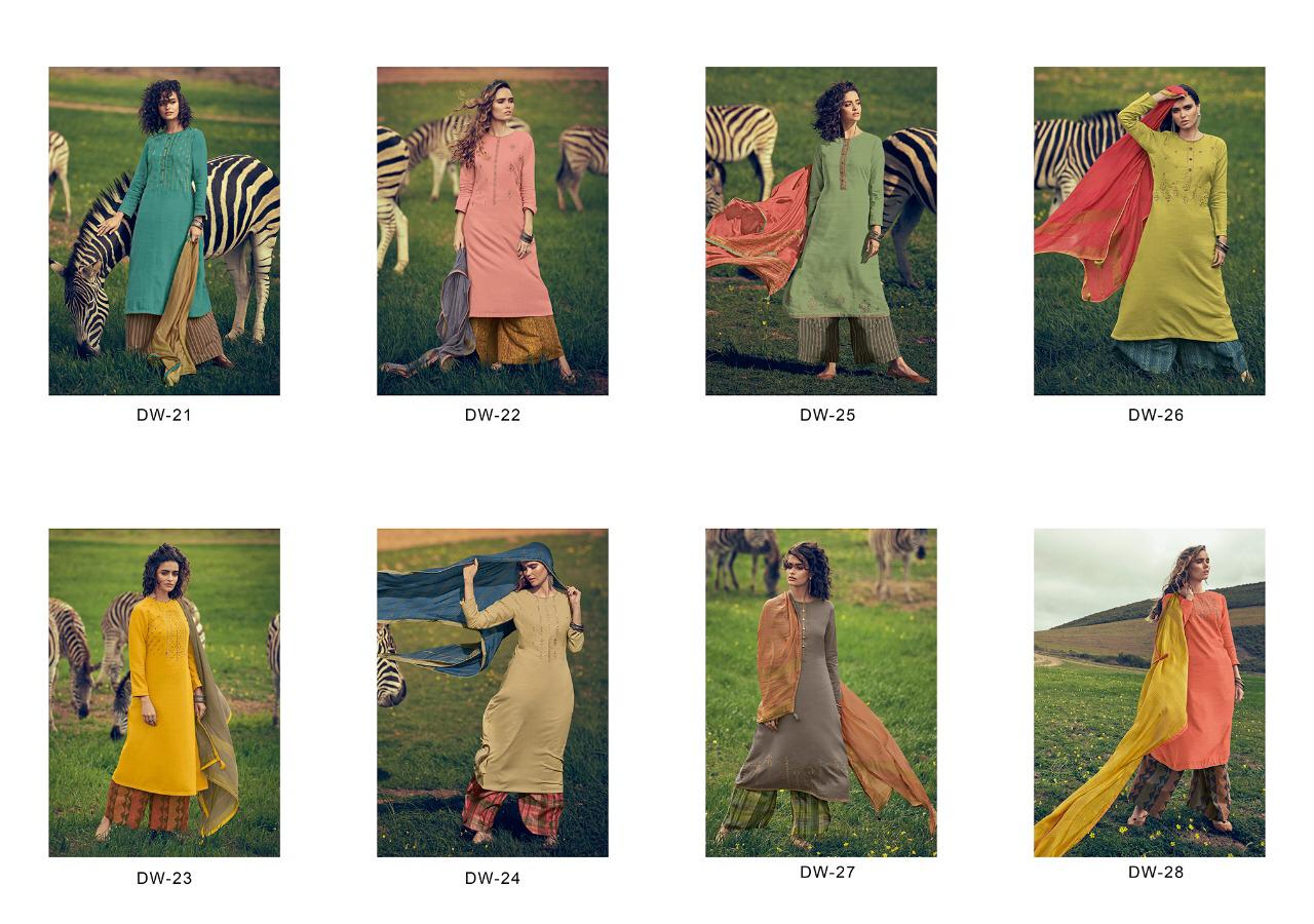 Varsha Present Dawn Cora Silk Embroidery Ethnic Style Salwar Kameez