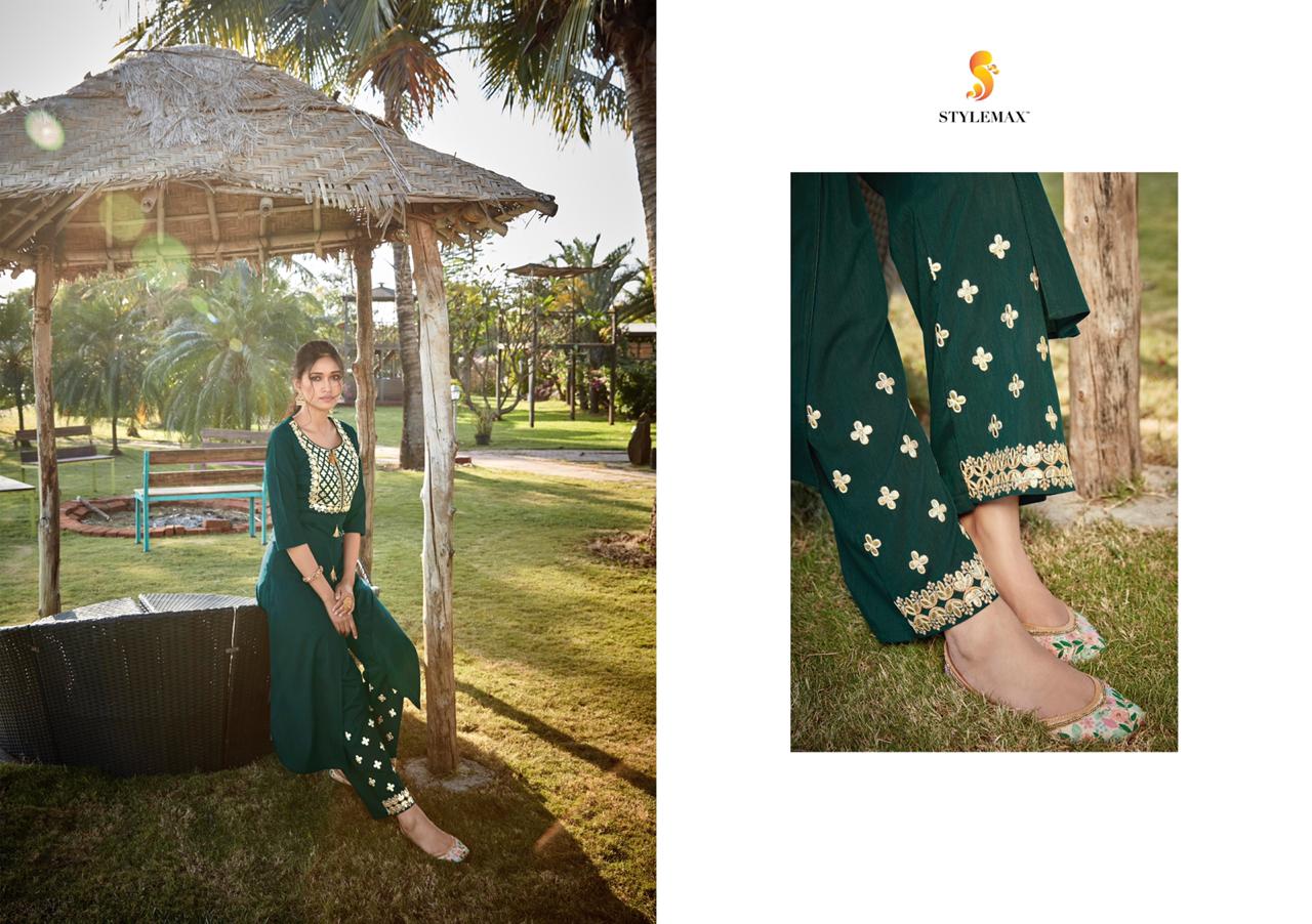 Vintage Vol 2 By Stylemax Cotton Silk Top With Palazzo Best Price Supplier