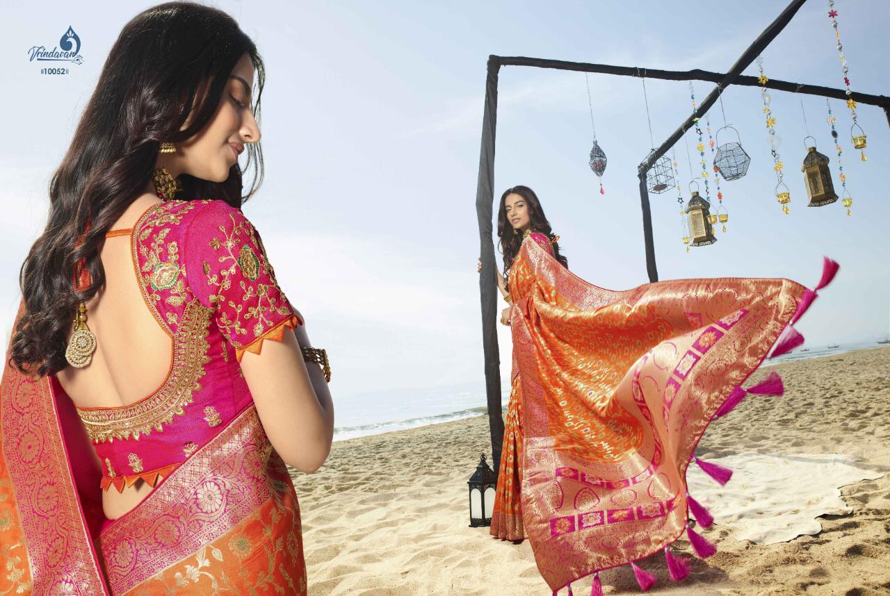Vrindavan Vol 7 By Royal 10043 Series Silk Jacquard Banarasi Ethnic Saree Catalogue