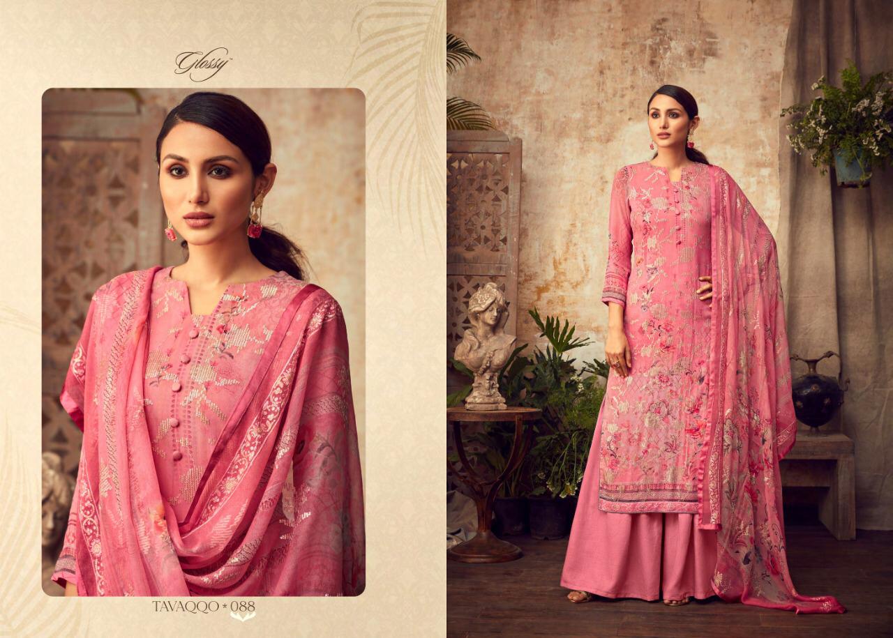Glossy Launch Huma 81-88 Series Georgette Sequence Work Latest Designs Dresses