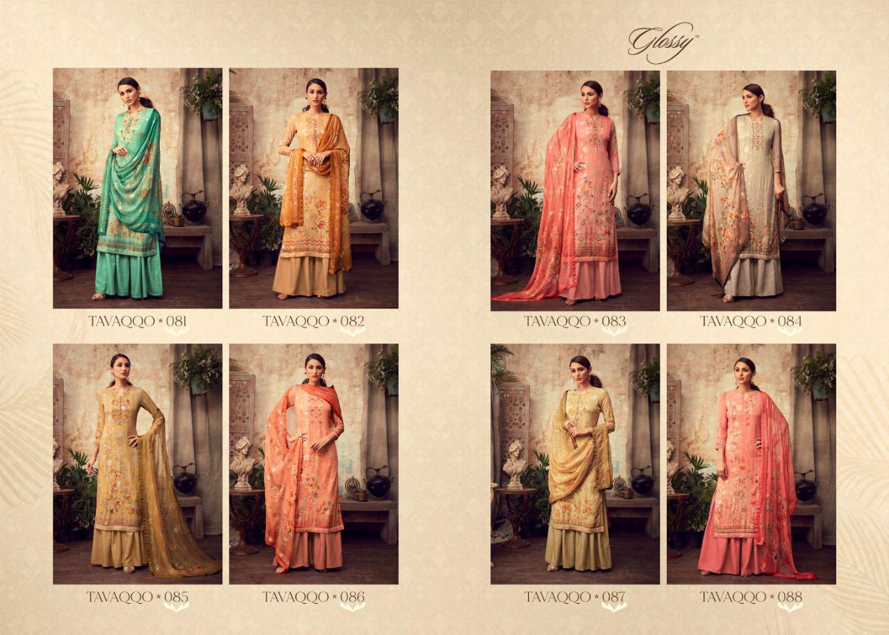 Glossy Launch Huma 81-88 Series Georgette Sequence Work Latest Designs Dresses